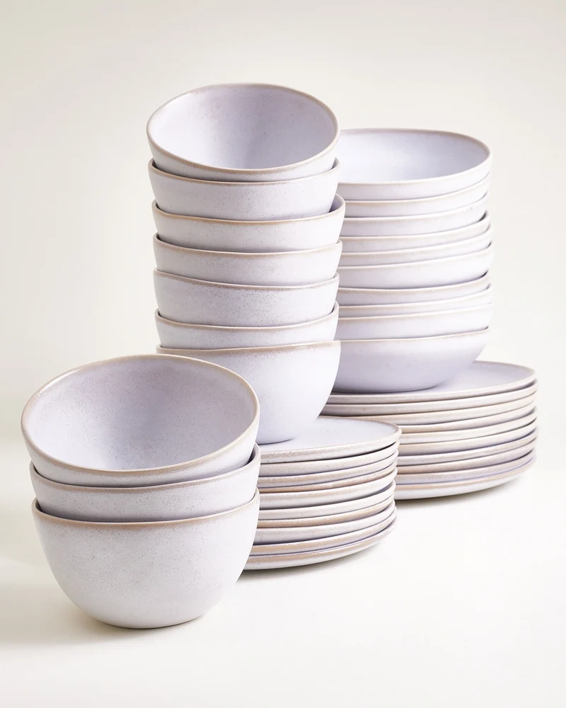 Moura Geschirr-Set weiß 40-teilig