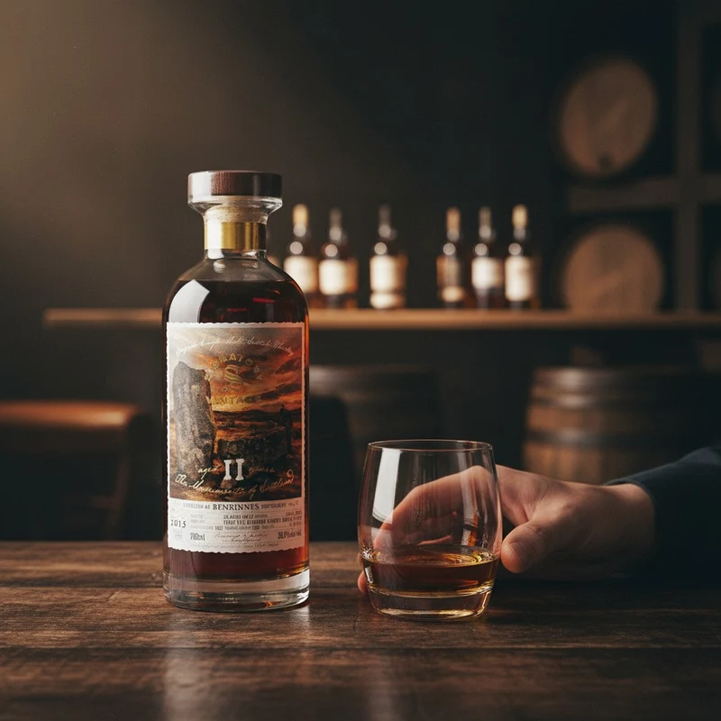 BENRINNES - 11 Jahre 1st Fill Oloroso Sherry Butts Finish Monuments of Scotland - 50,8% Vol.
