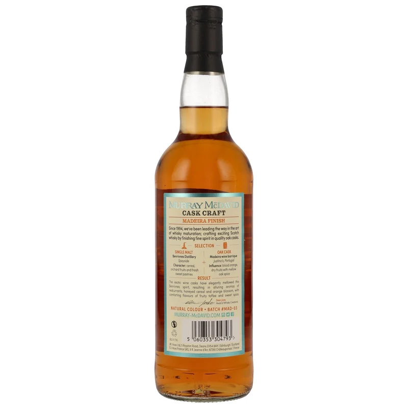 BENRINNES - Madeira Cask Finish Murray McDavid - 44,5% Vol.
