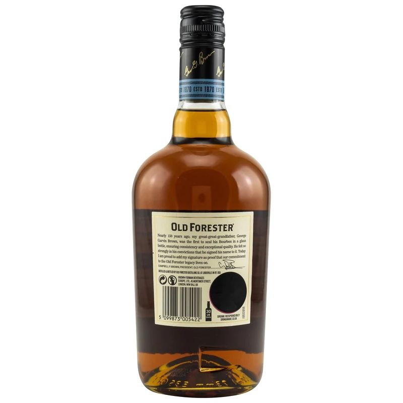 OLD FORESTER - Kentucky Straight Bourbon - 43% Vol.