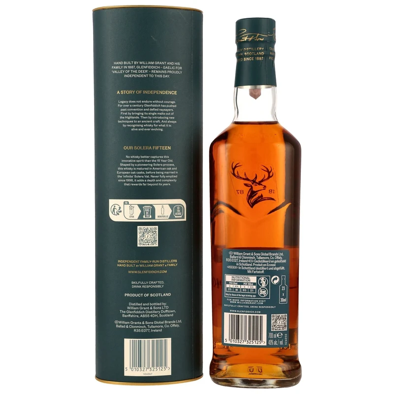 GLENFIDDICH - 15 Jahre Solera Edition 2026 - 40% Vol.