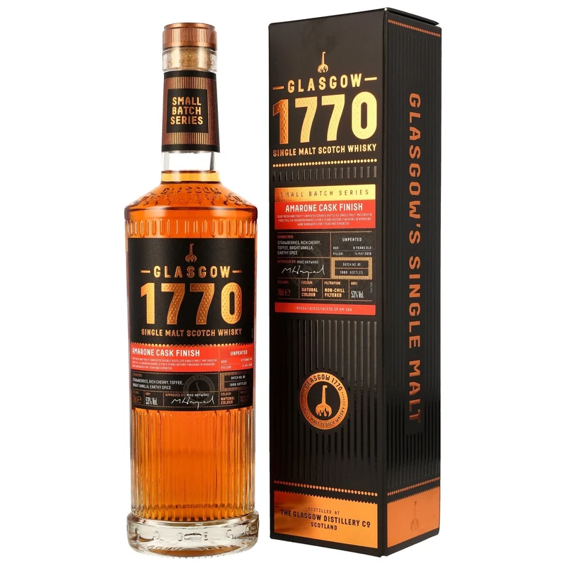1770 GLASGOW - 6 Jahre Amarone Cask Finish - 53% Vol.