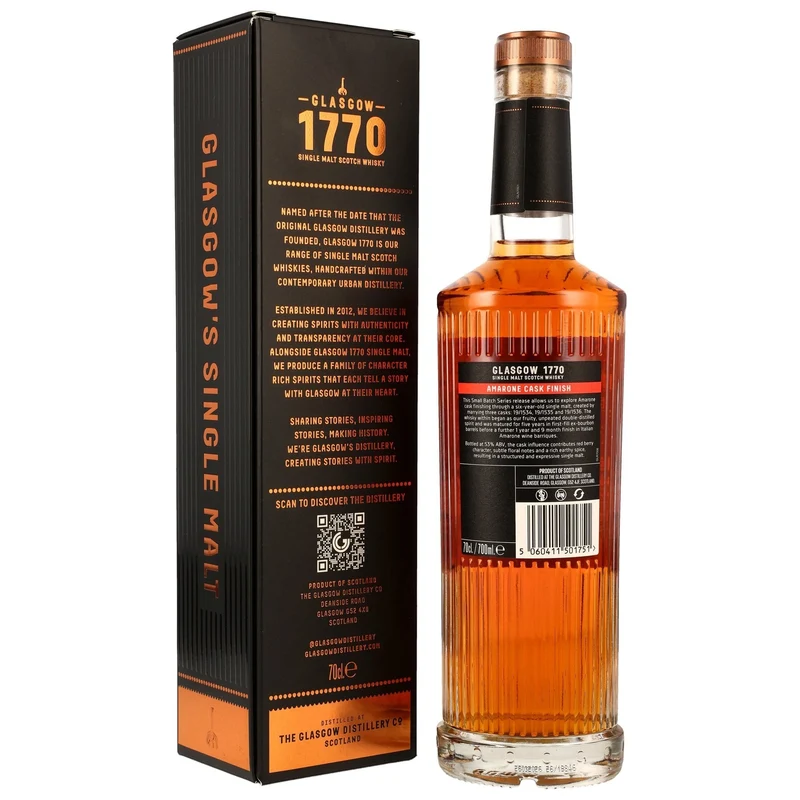 1770 GLASGOW - 6 Jahre Amarone Cask Finish - 53% Vol.
