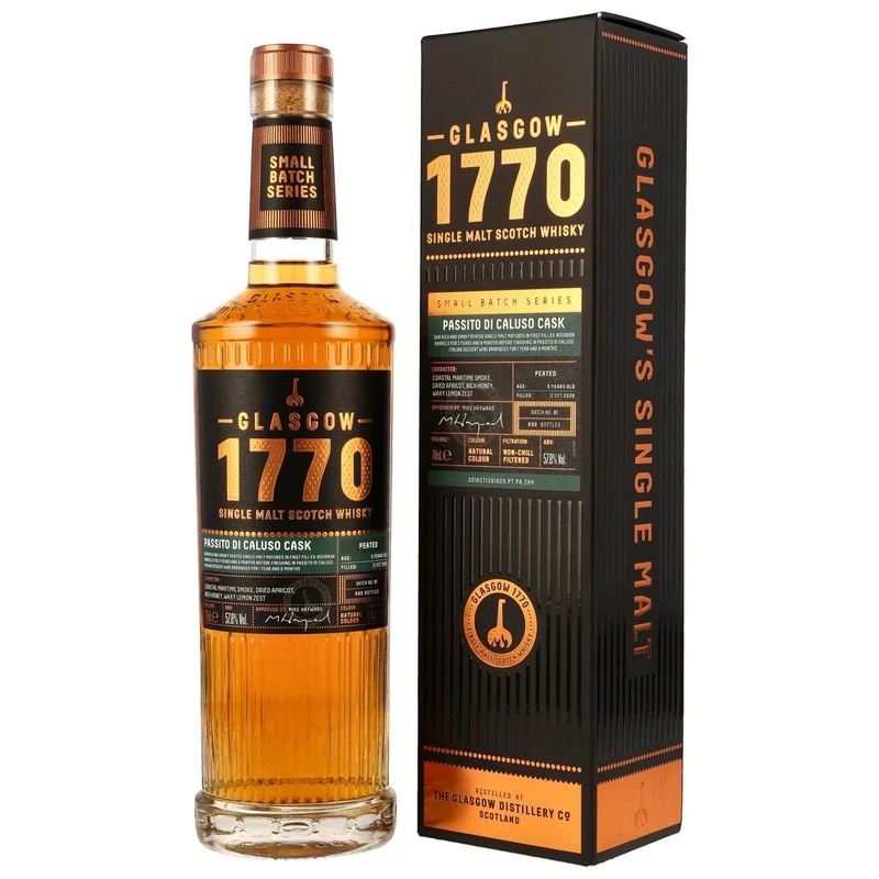 1770 GLASGOW - 5 Jahre Peated Passito di Caluso Cask Finish - 57,8% Vol.