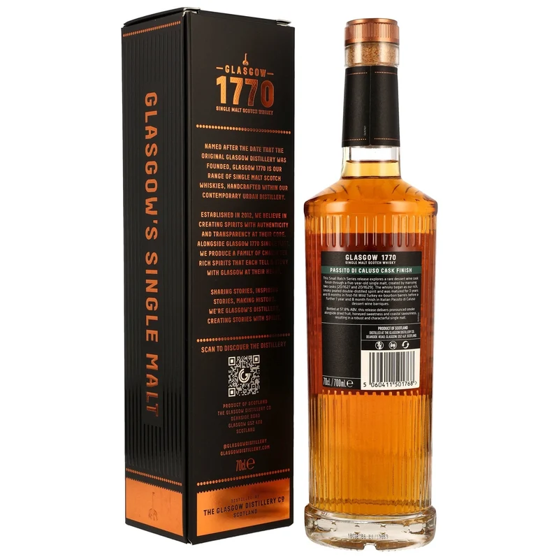 1770 GLASGOW - 5 Jahre Peated Passito di Caluso Cask Finish - 57,8% Vol.