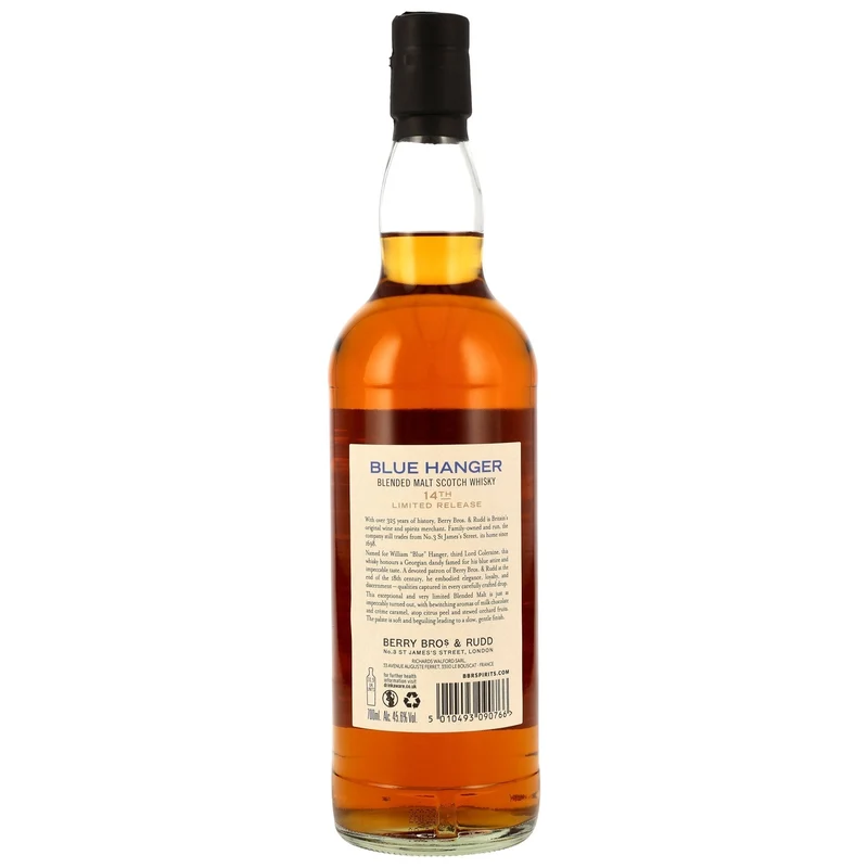 BERRY BROS. & RUDD - Blue Hanger Blended Malt 26 Jahre 14th Limited Release - 45,6% Vol.