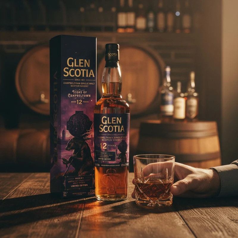 GLEN SCOTIA - 12 Jahre Tawny Port Cask Finish Icons of Campbeltown Release No.3 - 51,7% Vol.
