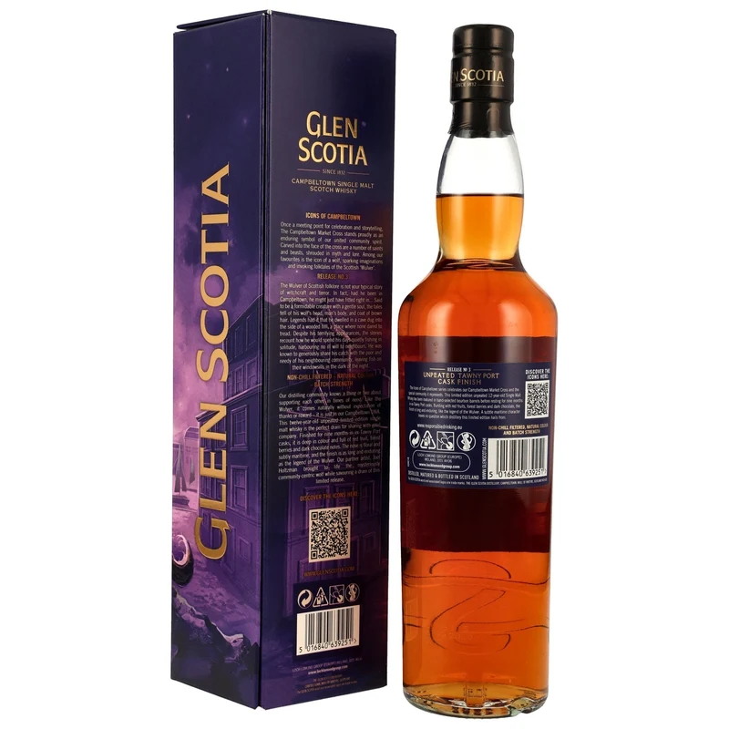 GLEN SCOTIA - 12 Jahre Tawny Port Cask Finish Icons of Campbeltown Release No.3 - 51,7% Vol.