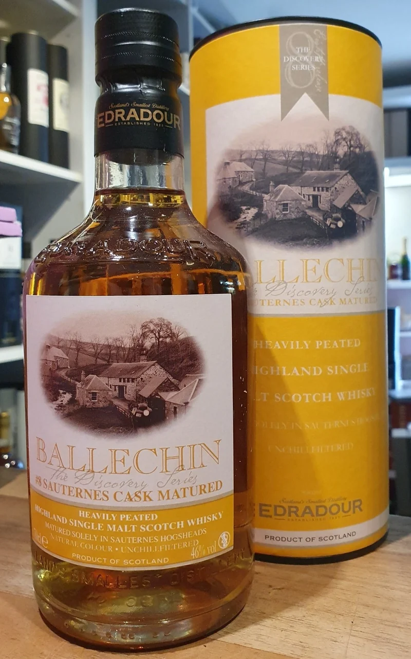X Ballechin Sauternes cask matured #8 discover 0,7l Fl 46%vol. Highland whisky