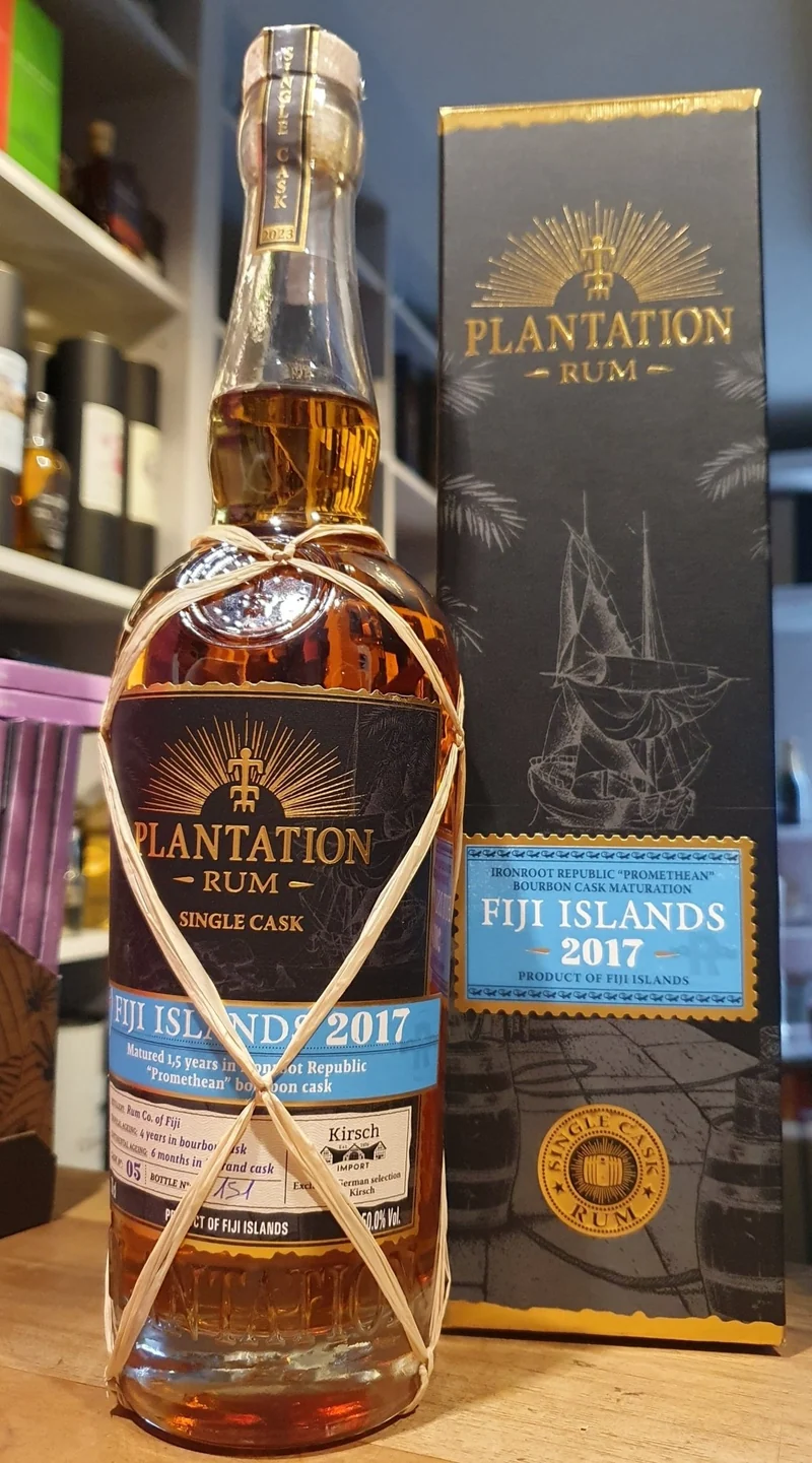 Plantation Fiji 2017 2023 Ironroot Finish XO 0,7l 50 % vol. single cask Rum #5 kw Planteray