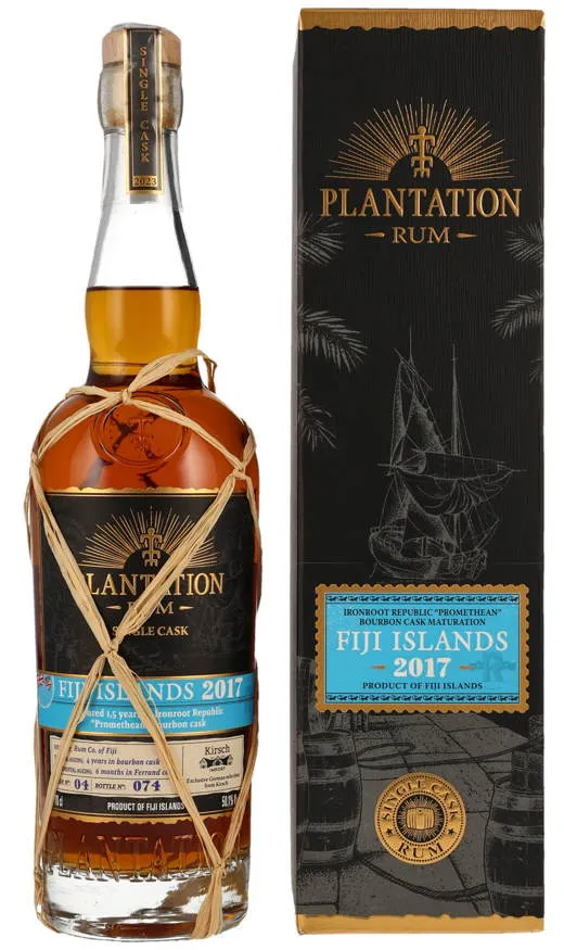 Plantation Fiji 2017 2023 Ironroot Finish XO 0,7l 50,1 % vol. single cask Rum #4 kw Planteray