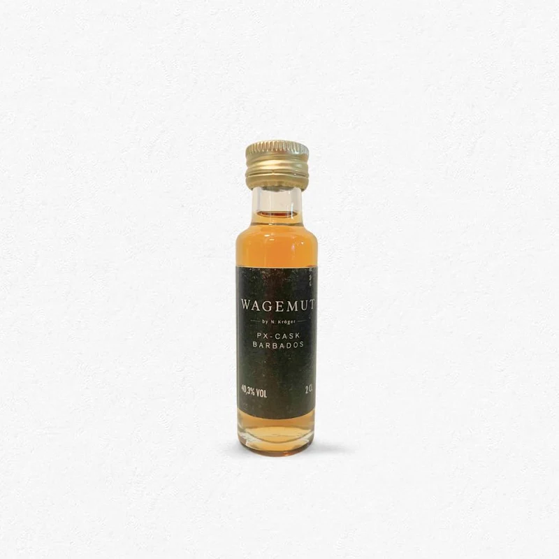 Wagemut Rum by N. Kröger PX Cask Barbados 40,3% 20ml - Miniatur
