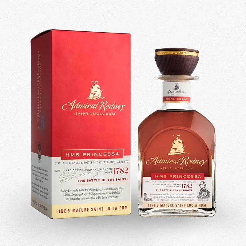 Admiral Rodney St. Lucia Rum HMS Princessa 40% 0,7L