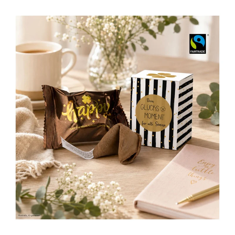 Glücksmoment - Glückskeks Schokolade – Geschenkset
