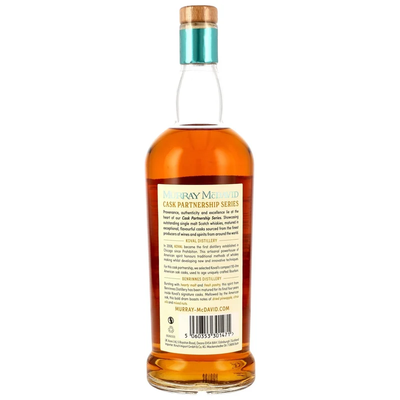 BENRINNES - 2016/2026 9 Jahre Koval Bourbon Cask Finish Cask Partnership - 55,2% Vol.