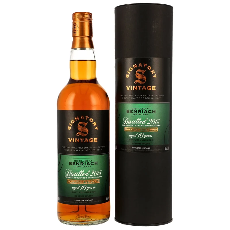 Benriach 2015/2026 Oloroso Sherry Casks Finish Signatory Un-Chillfiltered 46% vol. 700ml