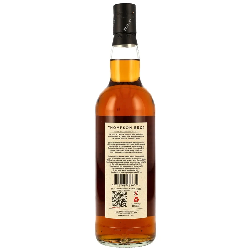TB/BSW Blended Scotch Whisky 9 y.o. Final Release Thompson Bros. 45% vol 700ml