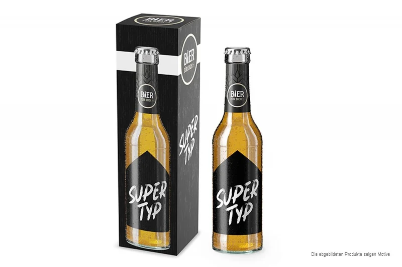 Bier "Super Typ" zum Geburtstag, Vatertag oder einfach nur so