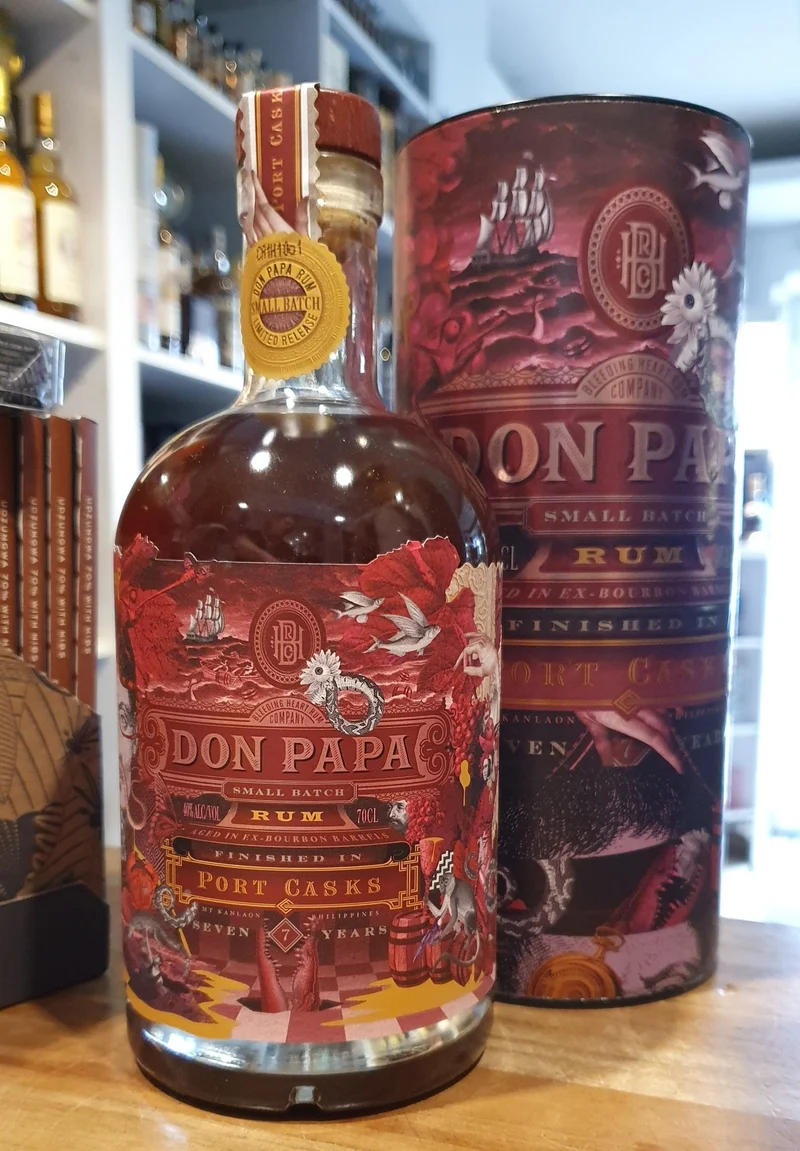 X Don Papa Rum Port cask 0,7l 40 % vol. mit Geschenk Dose