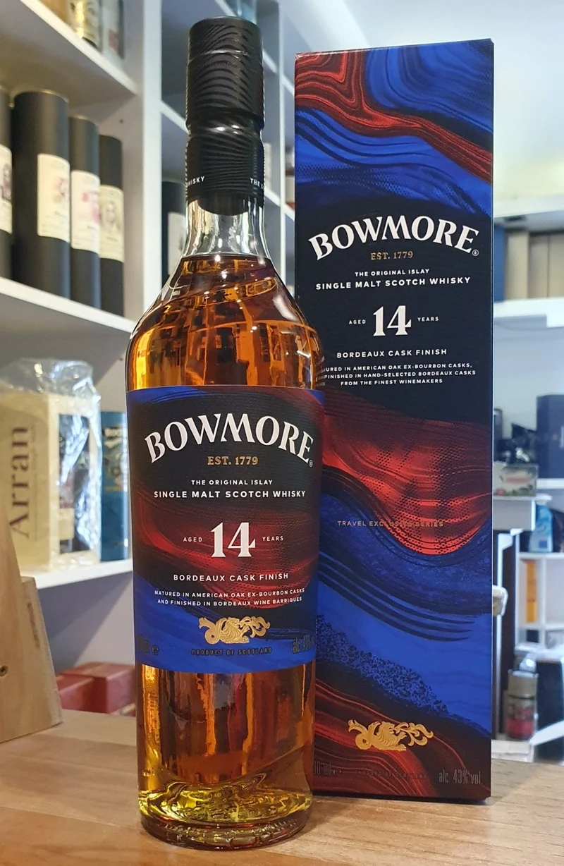 X Bowmore 14 y Bordeaux cask Whisky 0,7l 43 % vol.