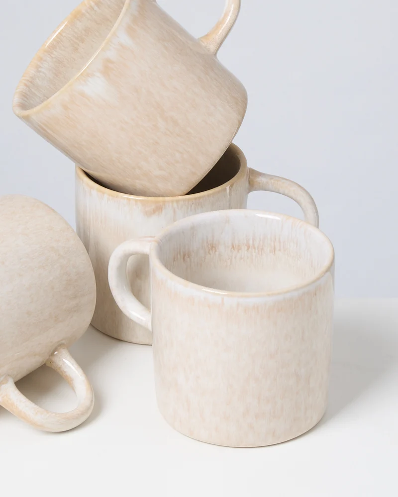 Cordoama Tasse groß modern sand 4er-Set