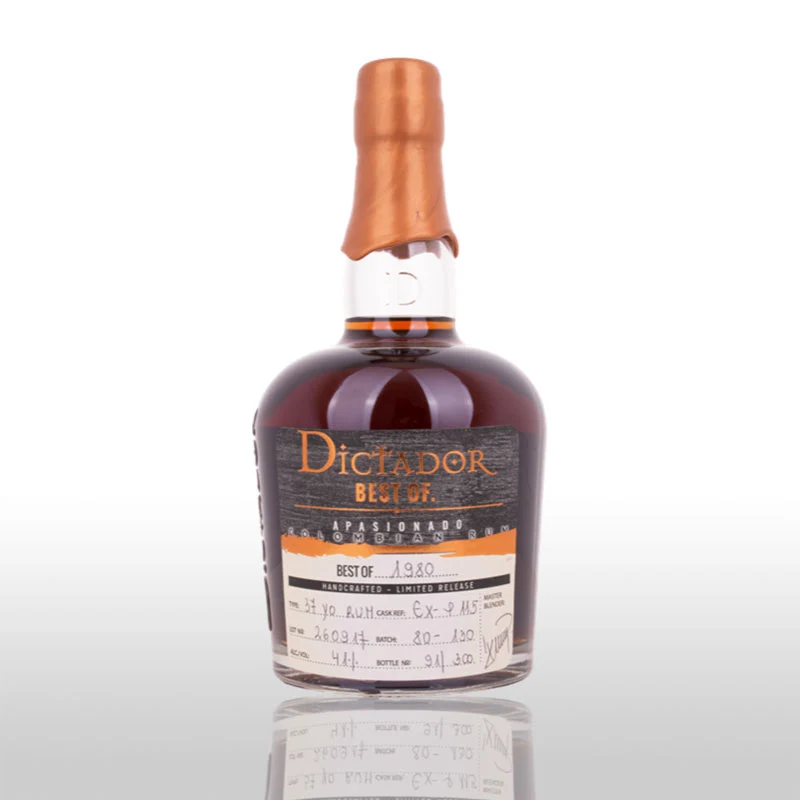 Dictador Best of 1980 Apasionado Colombian Rum 37YO 41% 0,7L