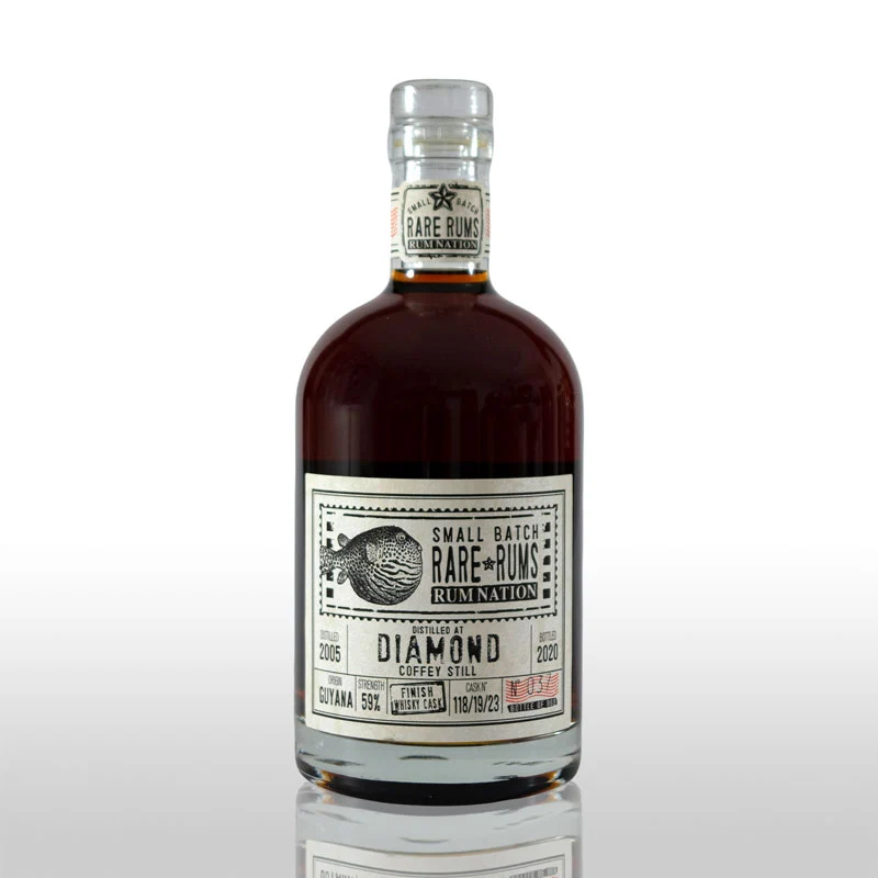 Rum Nation Small Batch Rare Rums Diamond 2005/2020 Whisky Cask Finish 59% 0,7L