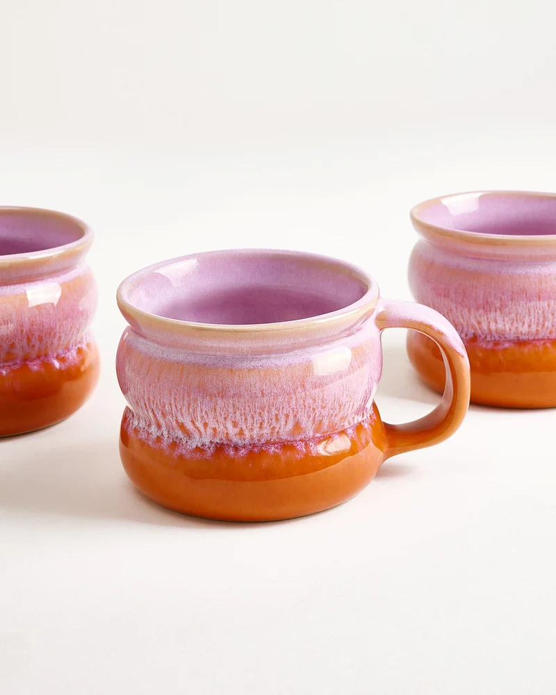 Ombra Tasse klein bubble rosa orange