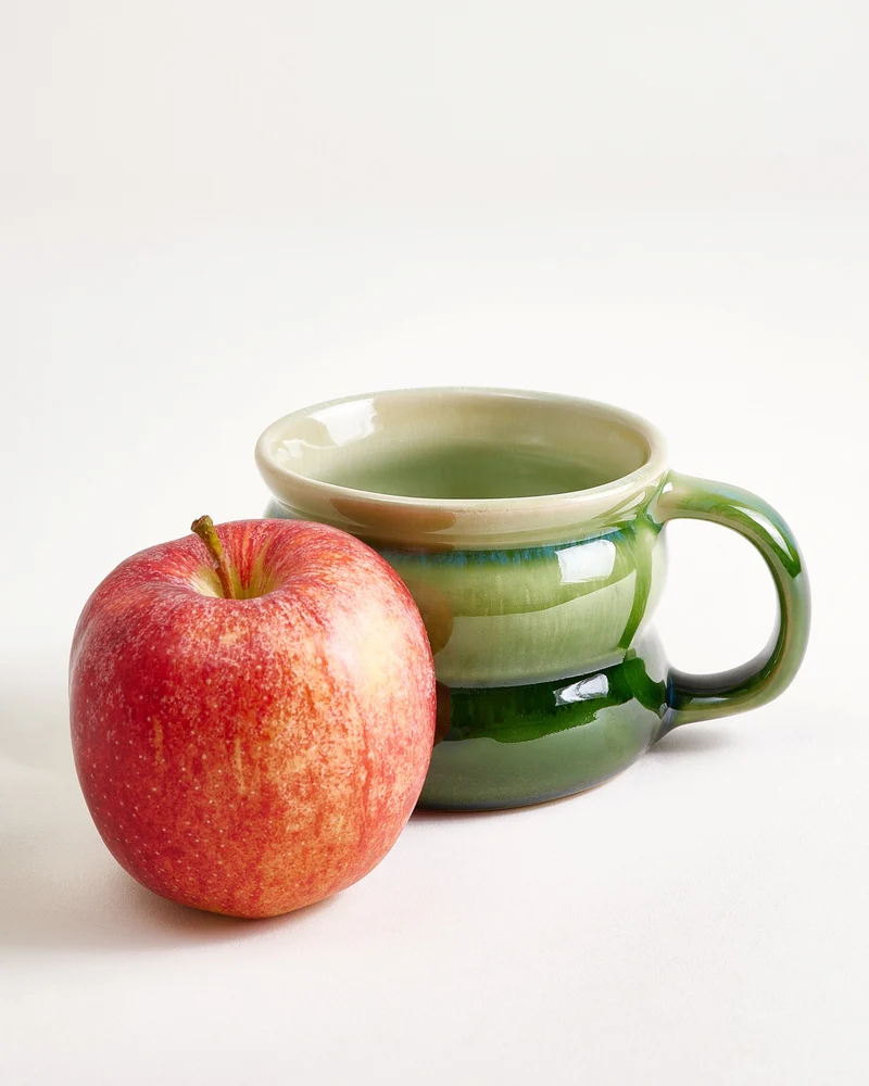 Ombra Tasse klein bubble grün dunkelgrün 4er-Set