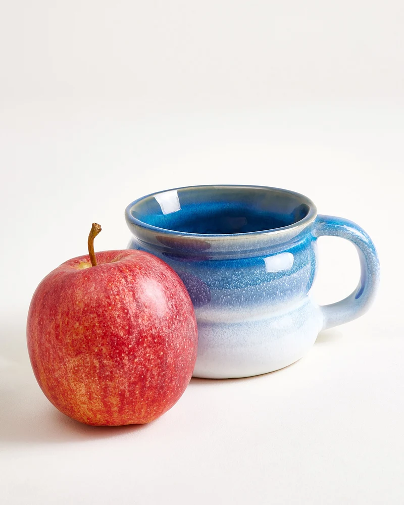 Ombra Tasse klein bubble dunkelblau hellblau 4er-Set