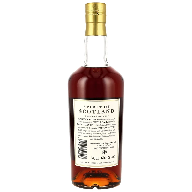 G&M Spirit of Scotland - Glen Moray 2013/2026 12 Jahre 1st Fill Sherry Hogshead #2848 - 60,4% Vol.
