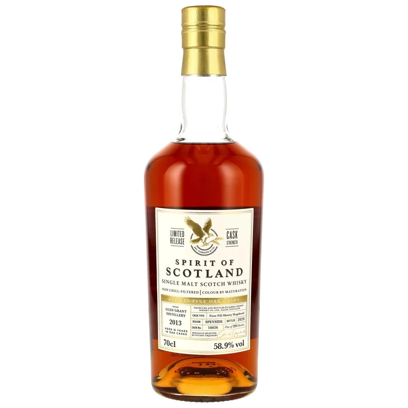 G&M Spirit of Scotland - Glen Grant 2013/2026 12 Jahre 1st Fill Sherry Hogshead #10026 - 58,9% Vol.