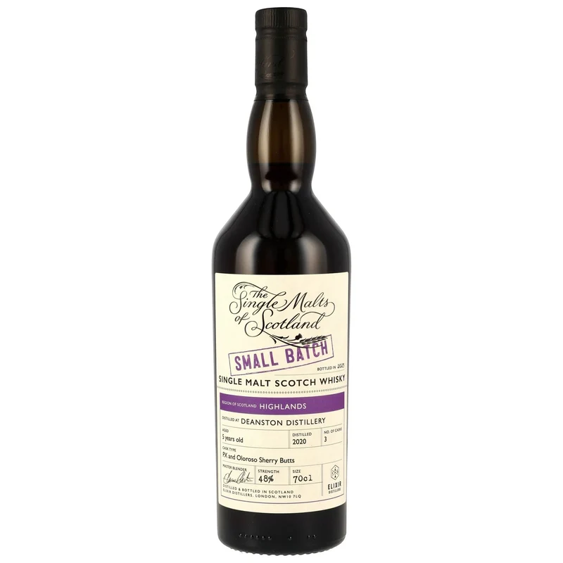 DEANSTON - 5 Jahre PX & Oloroso Sherry Butts Small Batch (SMoS) - 48% Vol.