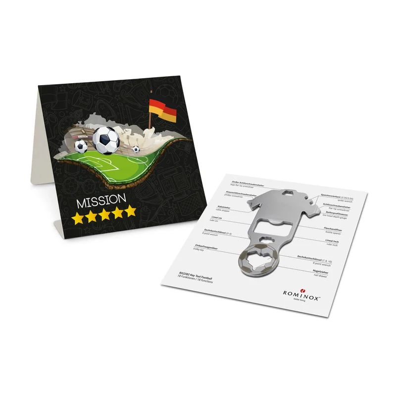 Key Tool Football WM Edition, 18 Funktionen – Multitool-Geschenk