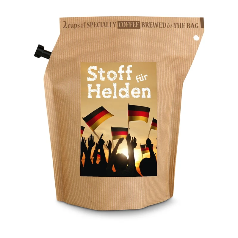 Deutschland FAN-Kaffee, wiederverwendbarer Brühbeutel – Geschenkset