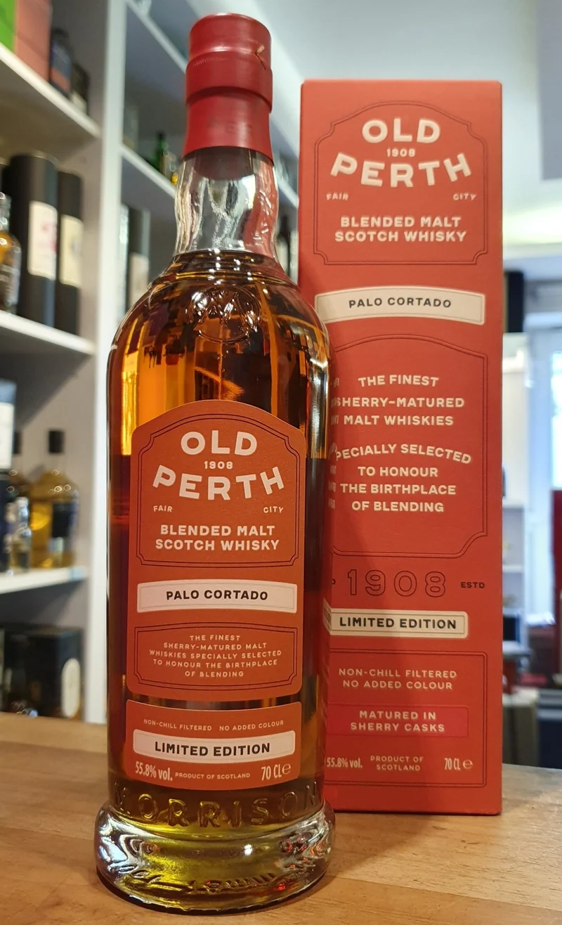 Old Perth Palo Cortado cask cs limited Edition 0,7l 55,8% vol. Whisky Morrison