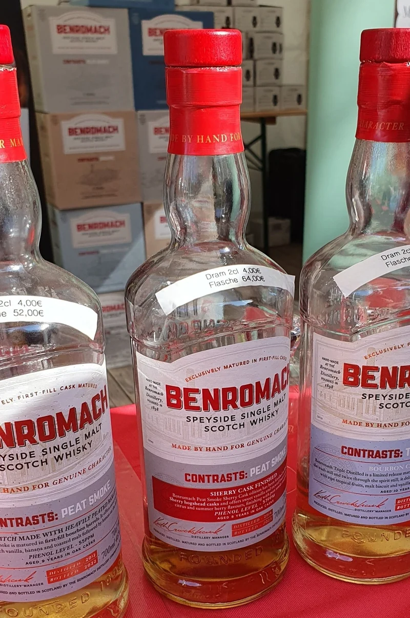 Benromach Peat Smoke SHERRY 2014 2023 Cask CONTRASTS Matured 0,7l 46% vol. Whisky
