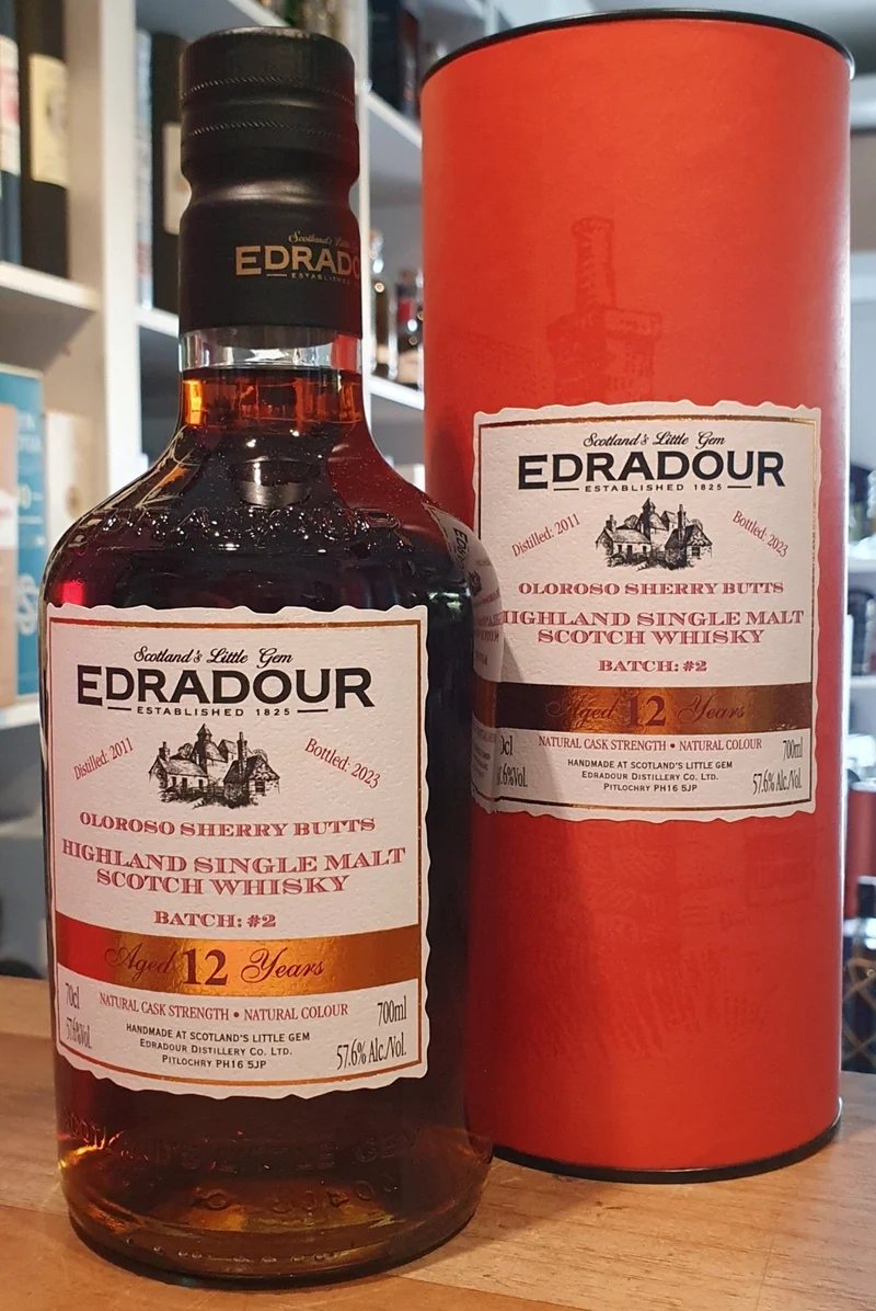 X Edradour 2011 2023 12y #2 Oloroso Sherry Butt Cask strength Batch 2 0,7l Fl 57,6%vol. Highland single malt scotch whisky