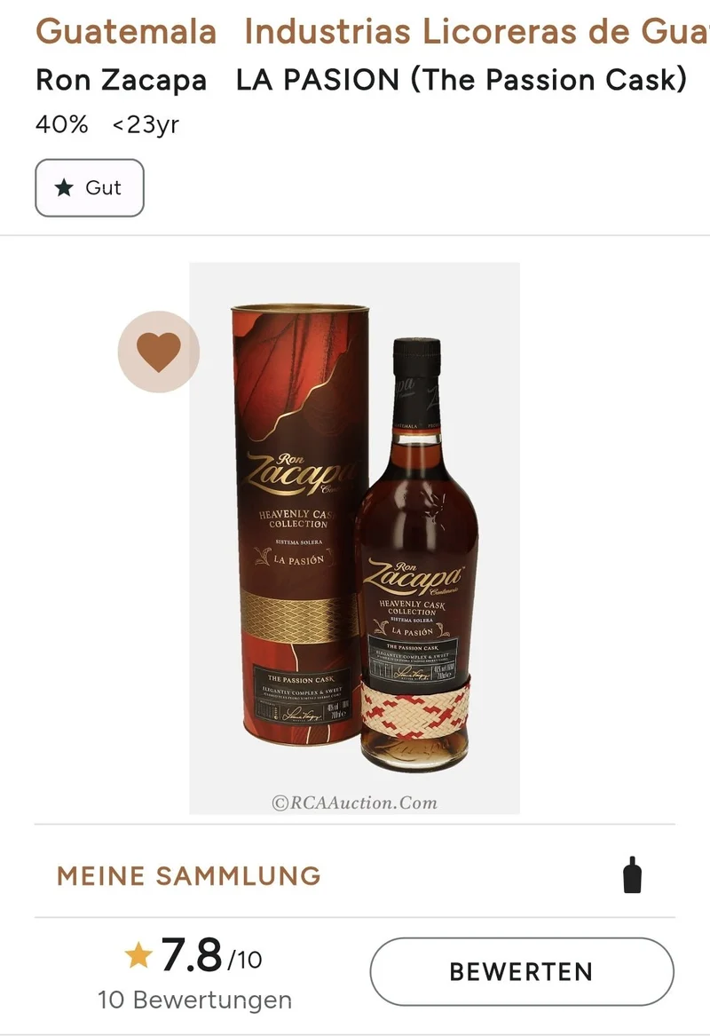 Zacapa 23 La Pasion Nr.4 2023 The Passion Cask Heavenly Cask 0,7l 40%vol. rum