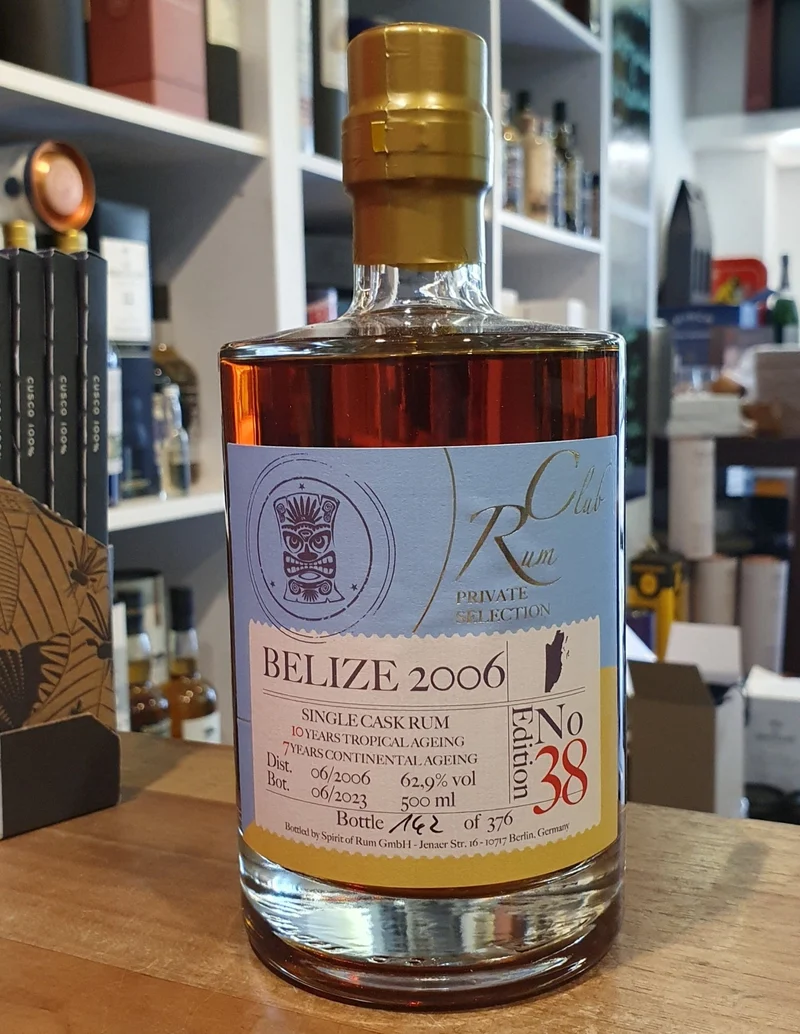 Rumclub Ed. 38 Belize 2006 62,9% vol. 0,5l Single cask Rum club