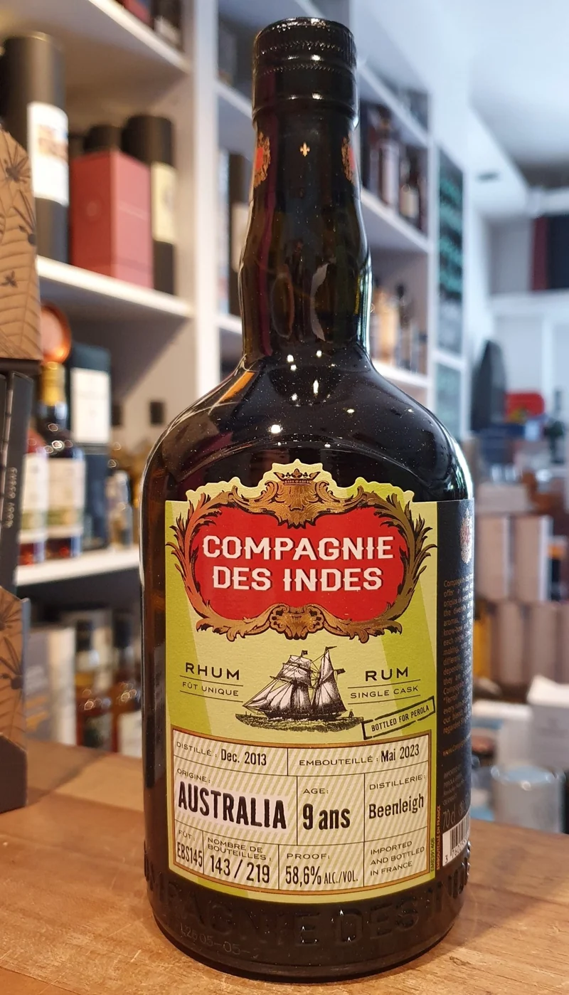 Compagnie des Indes Australia 9 y cdi Beenleigh Distillery Single Cask Rum 58,6% vol. 0,7l Fassabfüllung Sonderedition