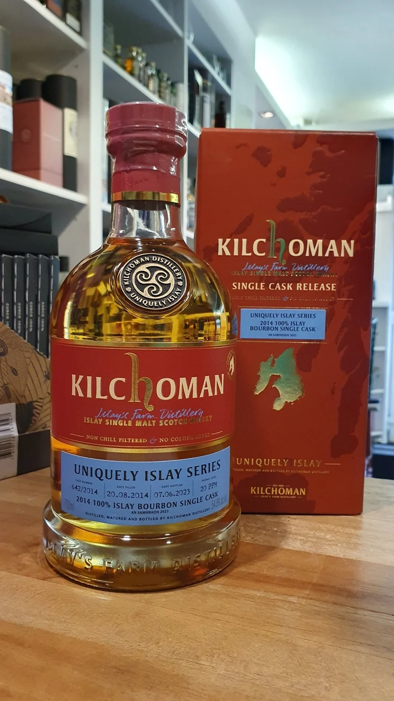 Kilchoman an Samhradh 2014 2023 Bourbon cask Edition Uniquely Islay Series Vintage 0.7l 54,8% Fassstärke #642 cask single cask scotch whisky