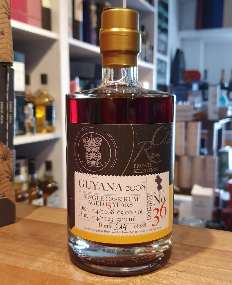 Rumclub ed. 36 Guyana 2008 2023 0,5l 65% vol. rum club