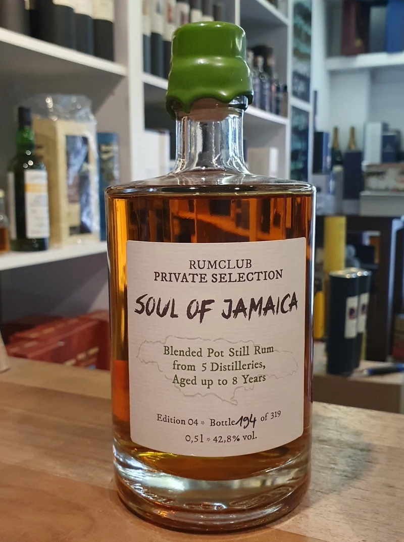 X Rumclub Soul of Jamaica ed.04 8y 42,8 % vol. 0,5l Special Edition Single cask blended Rum club Jamaika 5 dist.