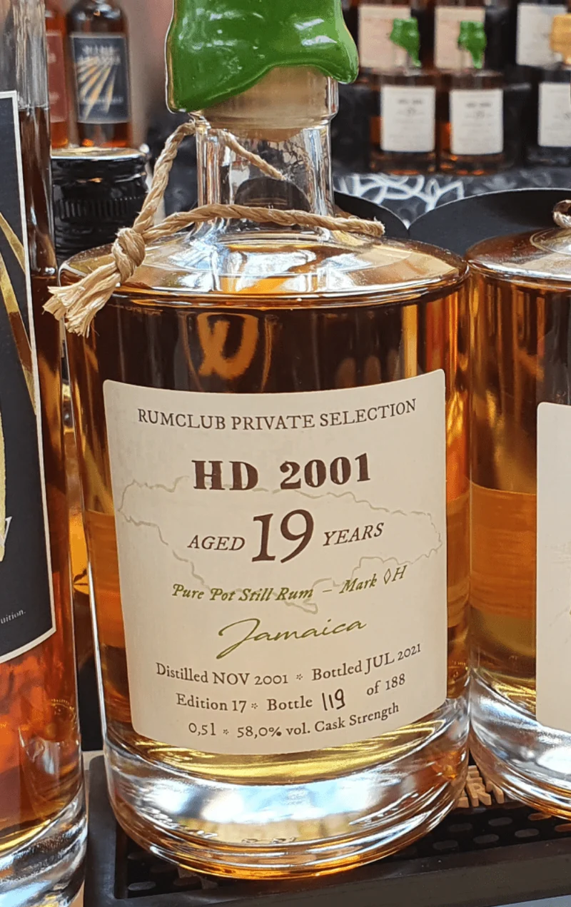Rumclub Ed. 17 HD Hampden 2001 Jamaica 58% vol. 0,5l Single cask Rum club