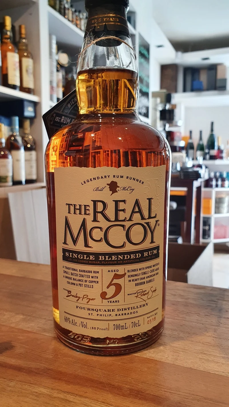 X The Real McCoy 5Y Rum 40%vol. 0,7l Barbados Foursquare Distillery