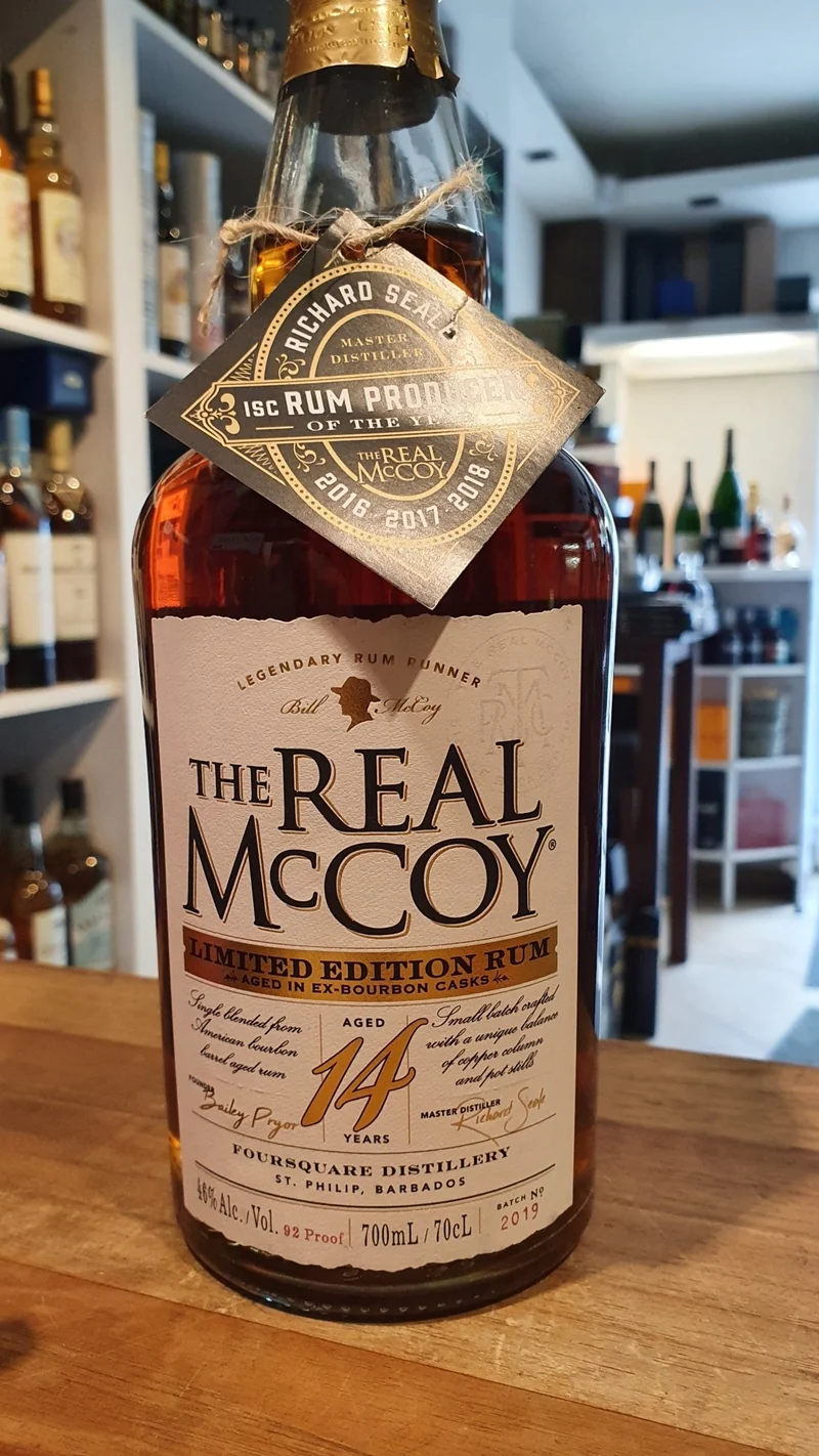 X The Real McCoy 14Y ex bourbon limited Edition Rum 46%vol. 0,7l Barbados Foursquare Distillery