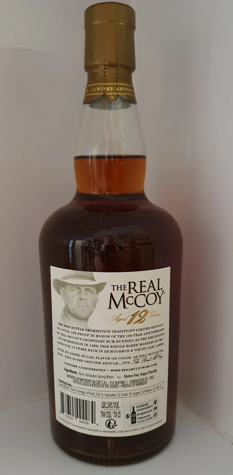 X Real McCoy 12 Rum Prohibition Edi. 0,7l 50 %vol.