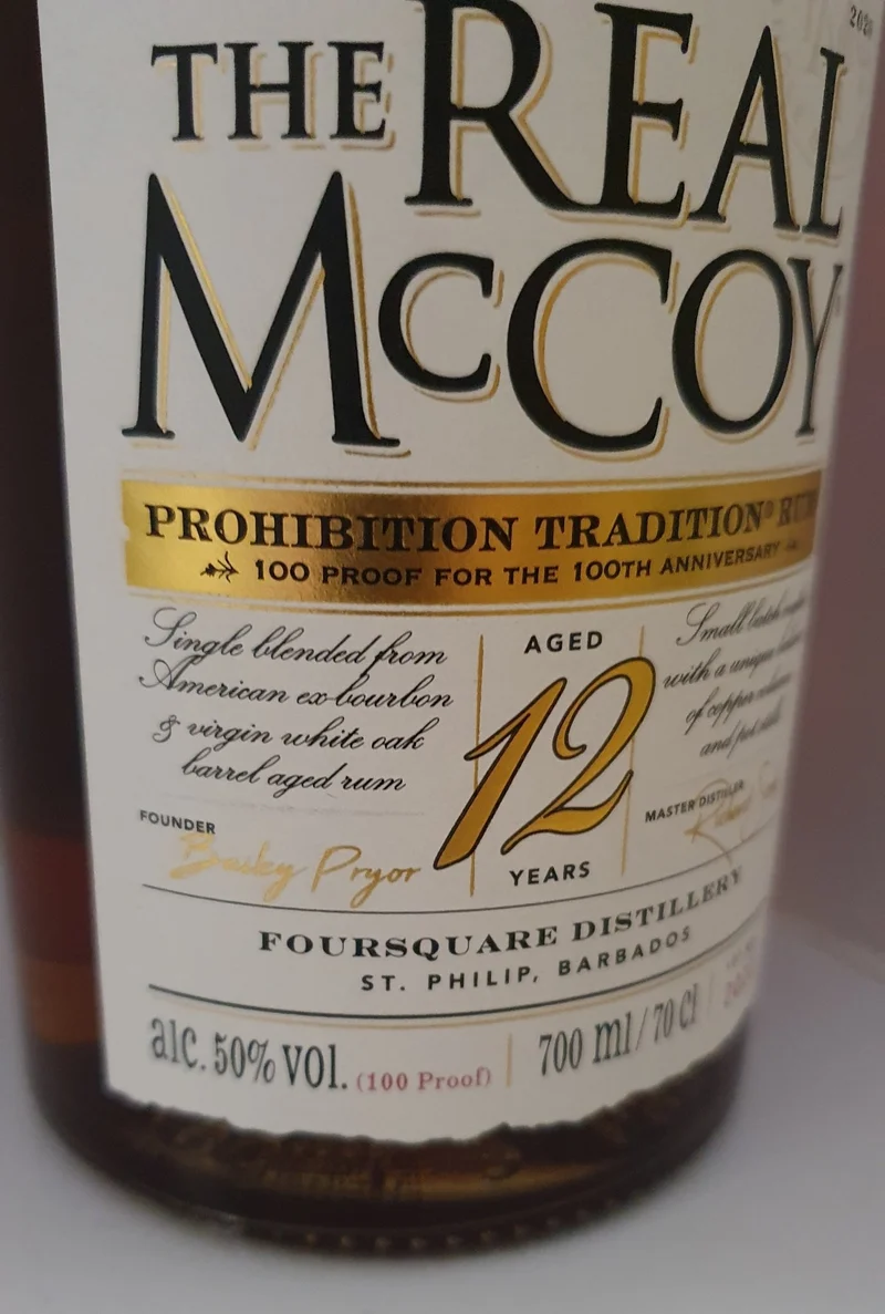 X Real McCoy 12 Rum Prohibition Edi. 0,7l 50 %vol.
