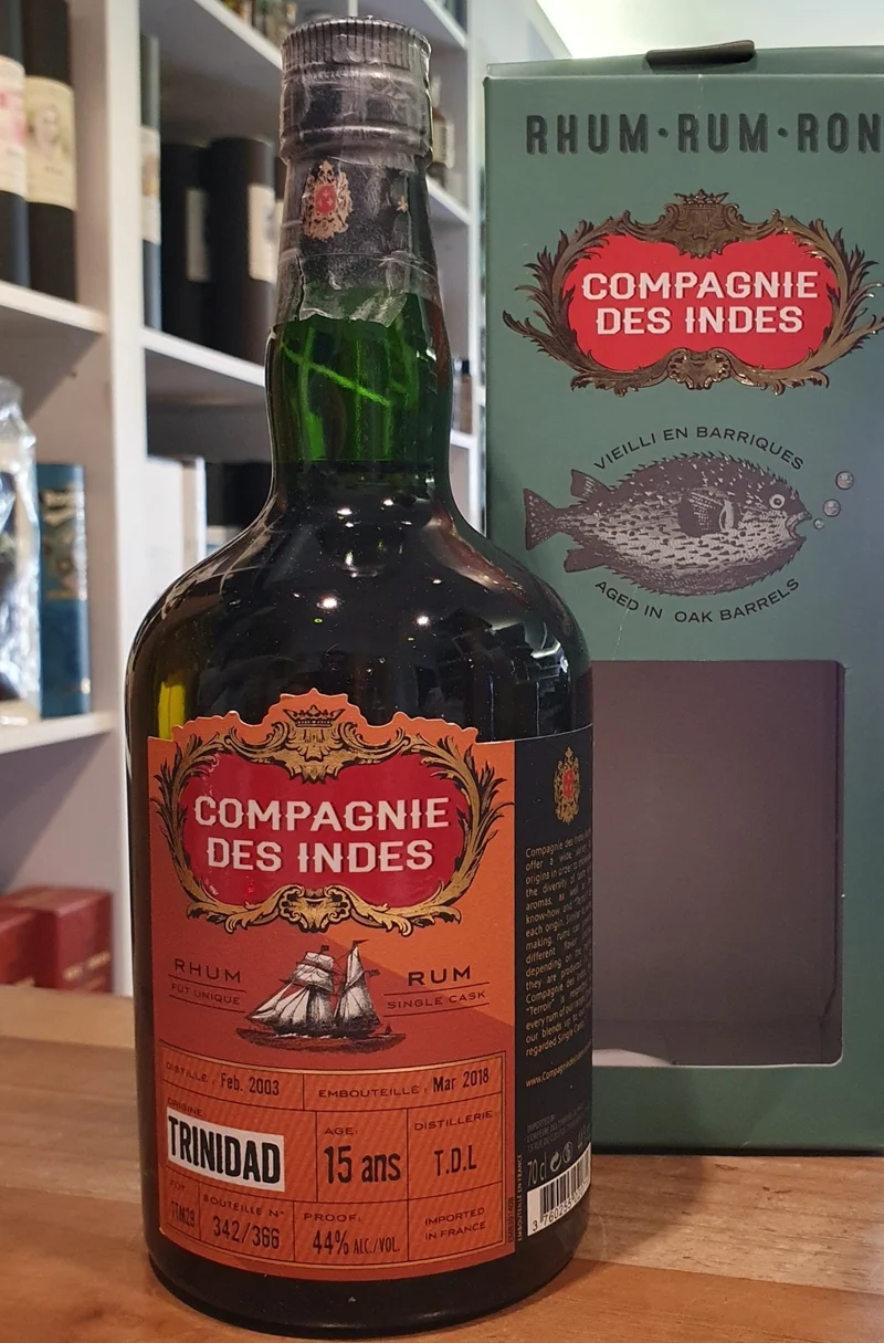 Compagnie des indes Trinidad 2003 T.D.L. 15 Y 44 % vol. 0,7l CDI Rum tdl #ttm29